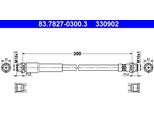 Ate 83.7827-0300.3 - Tubo Freno Oe 1151027 Per Fiesta V, 2 (Dy)