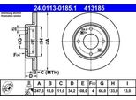 Ate 24.0113-0185.1 - Oe 4246 R9 Disco Freno Per Xsara, 206 (2A/C), 206, 206 Sw (2E/K), 206 Van, 206+, 306