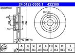 Ate 24.0122-0300.1 - Oe N251 33 251 Disco Freno Per MX-5 Iv (Nd), 124 Spider