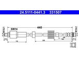 Ate 24.5111-0441.3 - Tubo Freno Oe 4806 N6 Per C4 Ii (Nc), DS4, DS4 (Nx)
