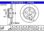Ate 24.0110-0234.1 - Oe 3415598 Disco Freno Per MX-6 (Ge), Premacy (Cp), Xedos 6 (Ca)