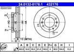 Ate 24.0132-0176.1 - Oe 1763037 Disco Freno Per Ranger (Tke)