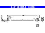 Ate 24.5163-0155.3 - Tubo Freno Oe 6G91 2282 Ef Per Galaxy (WA6), Mondeo Iv, S-Max (WA6)