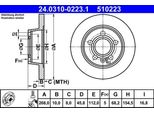 Ate 24.0310-0223.1 - Oe 1001094 Disco Freno Per Sharan (7M), Galaxy (Wgr), Alhambra (7V)