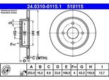 Ate 24.0310-0115.1 - Oe 1637969 Disco Freno Per Fiesta Vi, Focus (Daw, Dbw), Focus (Dfw), Focus (Dnw)