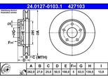 Ate 24.0127-0103.1 - Oe 2208066 Disco Freno Per Focus Iv