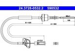 Ate 24.3728-0532.2 - Cavo Frizione Oe 55183097 Per 500 (312), Panda, Ka (RU8)