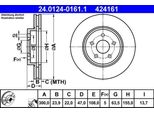 Ate 24.0124-0161.1 - Disco Freno Oe 4097477 Per Mondeo Iii, X-Type (X400)