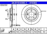 Ate 24.0110-0383.1 - Oe 58411 A6200 Disco Freno Per I30 (Gd), Ceed (Jd), Pro Ceed (Jd)