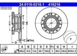 Ate 24.0116-0216.1 - Oe 1387152 Disco Freno Per Transit, Transit Tourneo