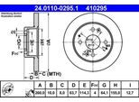 Ate 24.0110-0295.1 - Oe 42510 S1A E10 Disco Freno Per Accord Vi