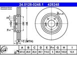 Ate 24.0128-0248.1 - Disco Freno Oe 51712 2W700 Per Santa Fe Iii (Dm), Grand Santa Fe, Santa Fe Iv (Tm), Santa Fe Ii (Cm), Sorento Ii (Xm), Sorento Iii (Um)