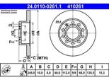 Ate 24.0110-0261.1 - Oe 8E0 615 601 P Disco Freno Per A4 (8E), A4 (8H), Exeo (3R)