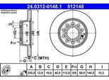 Ate 24.0312-0148.1 - Oe 8E0 615 601 Q Disco Freno Per A4 (8E), A4 (8H), Exeo (3R)