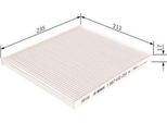 Bosch 1 987 432 254 - Oe 971332F000 Filtro Aria Abitacolo Per Carnival Iii (Vq), Cerato (Ld), Sorento I (Jc), Sorento Ii (Xm)