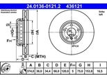 Ate 24.0136-0121.2 - Oe 34 11 6 783 777 Disco Freno Per Serie 5 Gt (F07), Serie 7 (F01)