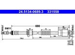 Ate 24.5134-0689.3 - Oe 34 30 6 787 512 Tubo Freno Per X3 (F25), X4 (F26)