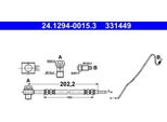 Ate 24.1294-0015.3 - Tubo Freno Oe 6R0 611 764 A Per A1 (8X), Ibiza (6J, 6P), Polo (6C, 6R)