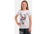 T-Shirt In Cotone Per Bambina Kilpi MALGA-JG, Bianca, Taglia 98