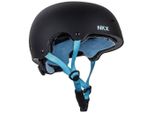 Casco Freestyle Nkx Brain Saver, Nero-Blu, Varie Taglie