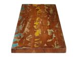 Vidaxl Piano Da Tavolo 140X40X3,8 Cm Rettangolare In Legno Massiccio Antico