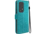 Mayaxess, Honor 200 Lite Custodia A Portafoglio Funzione Stand Con Cinturino, Blu Turchese