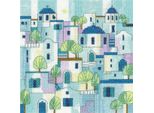 Kit Per Ricamo A Punto Croce Heritage Aida "Impressioni Di Grecia"", Schema Per Il Conteggio, KIGR1766-A, 15,5X15,5Cm"