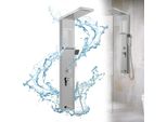 Va-Cerulean Sistema Di Pannelli Doccia Pannello Doccia In Acciaio Inox Spazzolato Colonna Doccia Con 5 Modalità Doccia Set Pannello Doccia Torre Con Doccia A Pioggia (Argento)