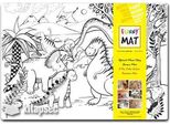 Dinosaur World - Tappetino Da Tavolo Cancellabile Per Piccoli Artisti Ed Esploratori Creativi