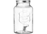 Ritzenhoff & Breker Distributore Di Bevande Olli, Con Rubinetto, Distributore D'acqua, Vetro, 5,5 L, 818819
