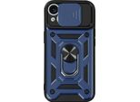 Mayaxess, Custodia Protettiva Per Apple Iphone 15 Anello Porta Fotocamera, Blu Scuro