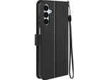 Mayaxess, Custodia A Portafoglio Samsung Galaxy A25 5G Funzione Stand Con Cinturino, Nero