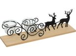 Portacandele In Metallo Per Tea Light, Renna, 45 Cm