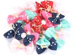 Set Da 20 Fiocchi Per Capelli Per Cani Con Elastico - Accessori Per La Cura Degli Animali Domestici, Colori Casuali Per Cuccioli E Peluche