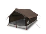 Vidaxl Tenda Da Campeggio 2 Persone Marrone Impermeabile