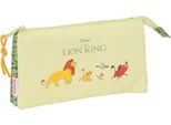 Astuccio Triplo Multiuso Mufasa Verde Beige 22 X 12 X 3 Cm