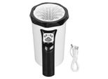 Pulitore Automatico Per Zampe Di Cane – Multifunzionale, Con Setole In Silicone, Ricaricabile, Portatile, Per Cani Di Grossa Taglia, Nero/Bianco