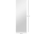 Homcom Specchio A Figura Intera 40 X 120 Cm Con Luce Led, Specchio Da Parete Con Comando A Sfioramento, Specchio Da Pavimento Senza Cornice, Per Camera Da Letto, Soggiorno