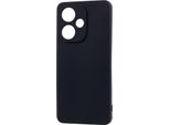 Per Xiaomi Redmi Note 14 5G Custodia Protettiva In Silicone Tpu Nera + Pellicola In Vetro Temperato H9