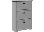 Vidaxl Scarpiera Bodo Grigio 80X35X118 Cm