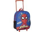 Zaino Scuola Con Ruote Spider-Man Blu 10 X 30 X 25 Cm