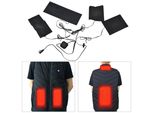 5V 2A Usb Giacca Elettrica Di Riscaldamento Pad Di Riscaldamento Temperatura Regolabile 4 In 1 Kit