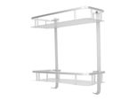 Scaffali Montati A Muro, Scaffali Galleggianti Montati A Muro, Scaffali Montati A Muro A 2 Strati, Scaffali Di Stoccaggio In Lega Di Alluminio, Scaffali Per Asciugamani Quadrati Opachi, Scaffali Dell'organizzatore Con I Ganci