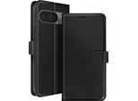 Mayaxess, Custodia A Portafoglio Google Pixel 9 / 9 Pro Funzione Stand Con Cinturino, Nero