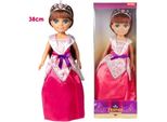 Toi-Toys Principessa Amici Bambola Principessa Con Abito Rosa E Corona 38 Cm