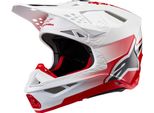 Casco Da Motocross Alpinestars Supertech S-M10 Unite 2024, Bianco/Rosso, S (55/56)