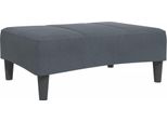 Vidaxl Sgabello Grigio Scuro 77X55X31 Cm In Velluto