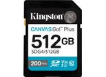 Kingston Technology Canvas Go! Plus 512GB Sdxc Canvas Go Plus Gen4 200Mb/S C10 UHS-I U3 V30