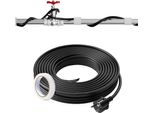 Cavo Riscaldante Per Tubi Autoregolante 18,3 M - Protezione Antigelo 16,4 W/M - Cavo Riscaldante Con Termostato - Sistema Di Riscaldamento Per Tubi Per Applicazioni Antigelo