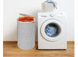 Va-Cerulean Contenitore Per La Raccolta Di Bottiglie Di Deposito Da 100L Con Coperchio Contenitore Di Deposito Grande Con Foro Borsa Di Trasporto Cestini Per Il Lavaggio Contenitore Per La Raccolta Di Bottiglie Vuote (Rotondo, Grigio)